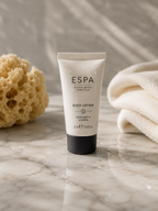 A 250ml squeeze tube of ESPA Natural Beauty Inner Calm Body Lotion, 
