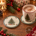 Christmas Tree Wooden Coaster | Christmas Gift