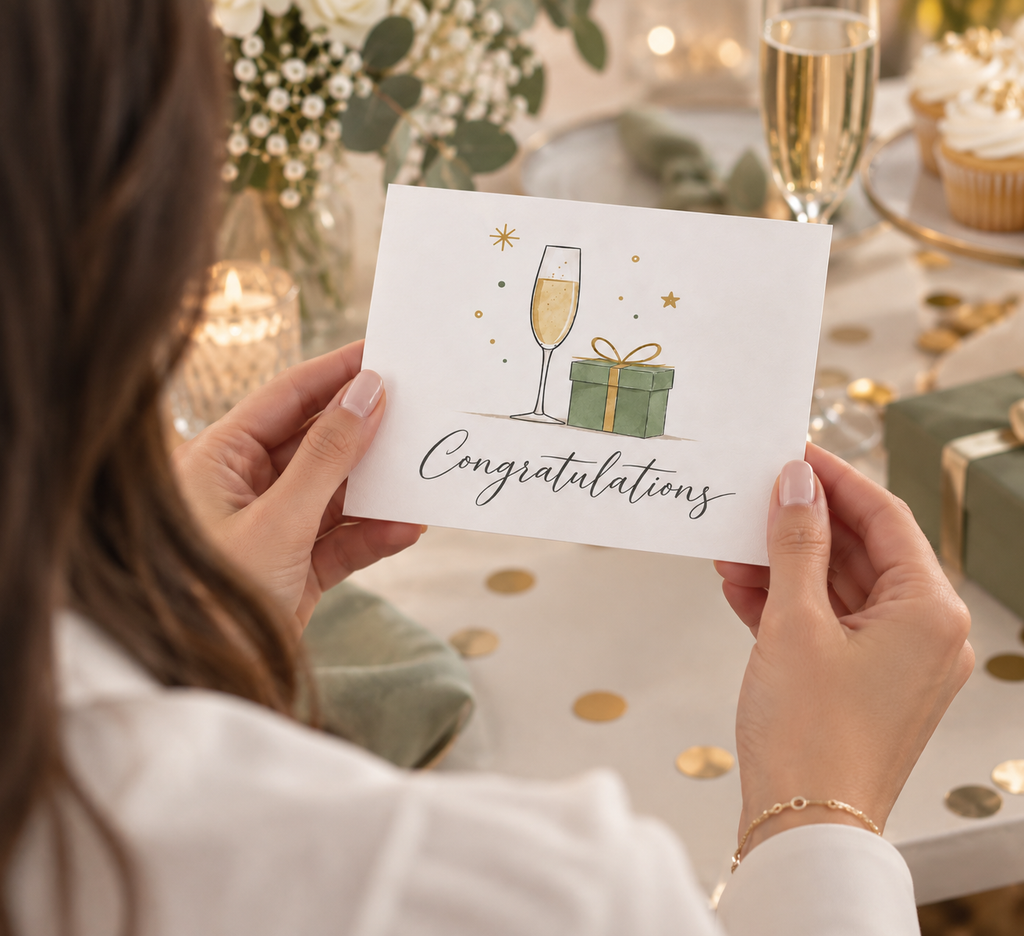 Congratulations Greeting Card, A6 (10.5 × 14.8 cm)