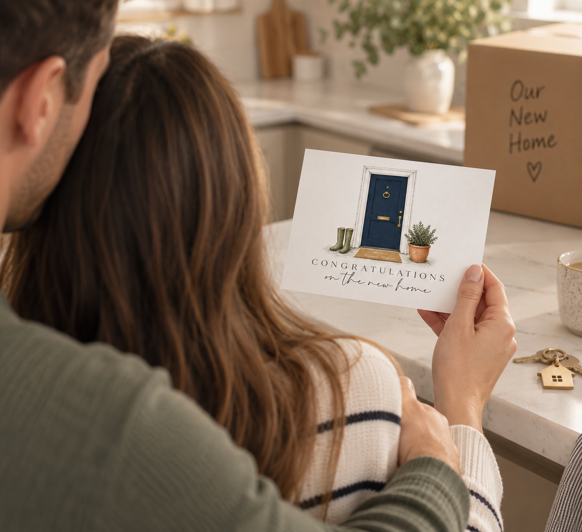 New Home Greeting Card, A6 (10.5 × 14.8 cm)