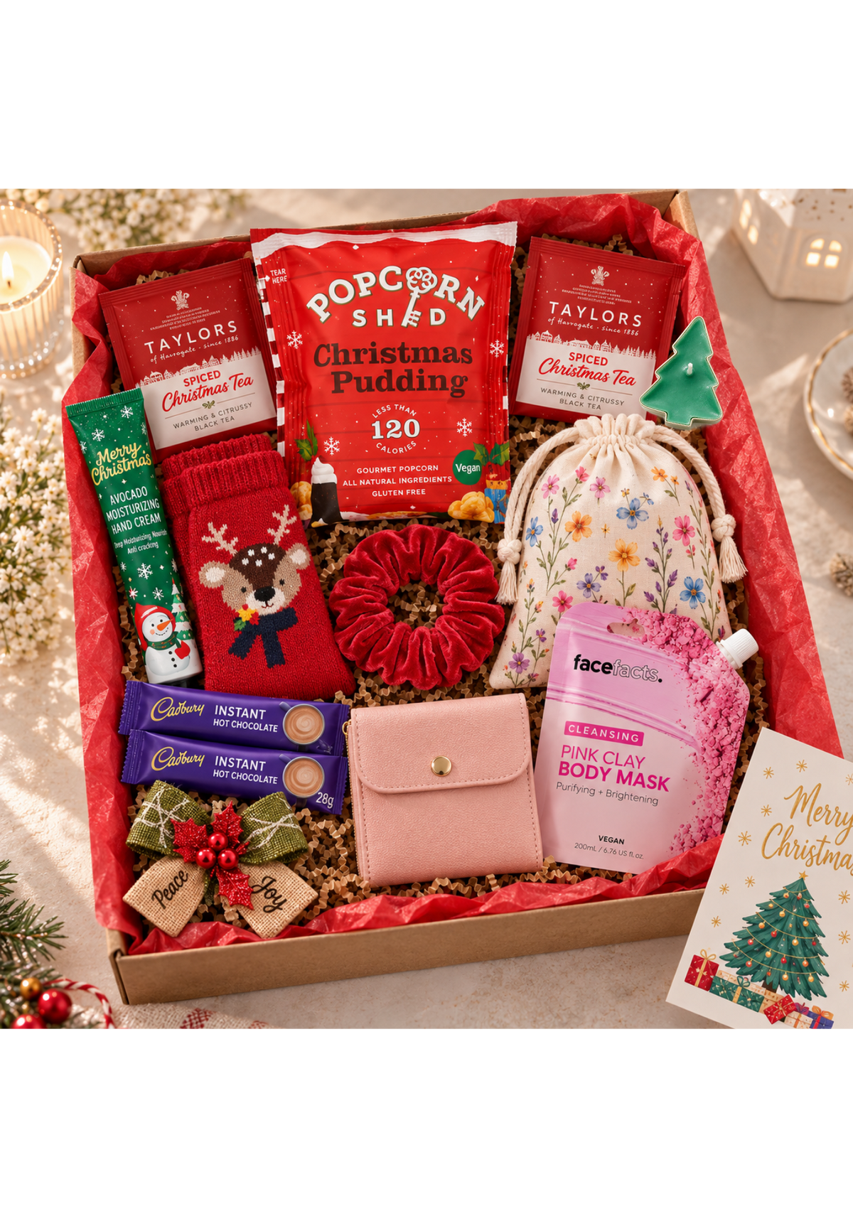 Christmas Letterbox Gift for Her – Festive Pamper Hamper