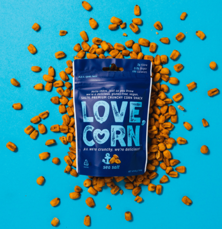 Love, Corn snacks sea salt 
