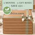 VEGAN-FRIENDLY Six Months - Six Gift Boxes | Six-Month Pre-Paid Upfront DazzleBox Subscription (Copy)