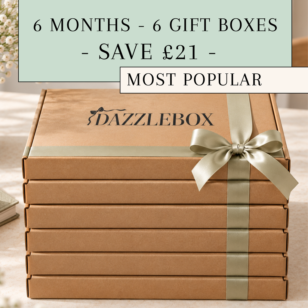 Six Months - Six Gift Boxes | Six-Month Pre-Paid Upfront DazzleBox Subscription