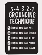 5-4-3-2-1 Grounding Technique Card | Mindfulness & Calm